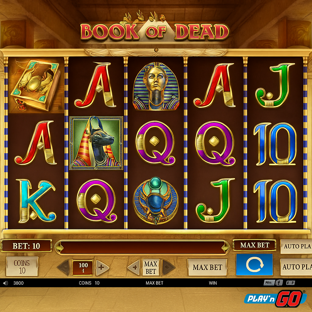 Touch Casino - Book of Dead Slot Game